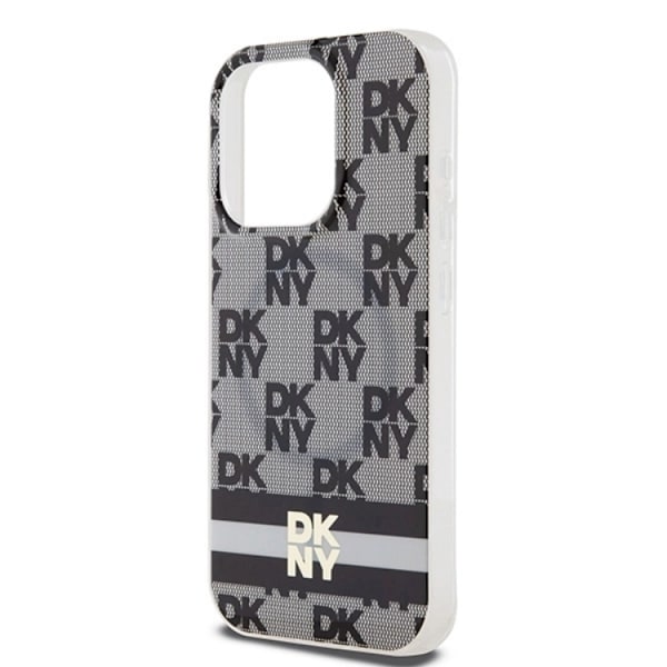 DKNY iPhone 15 Pro Mobilskal Magsafe IML Checkered Mono Svart
