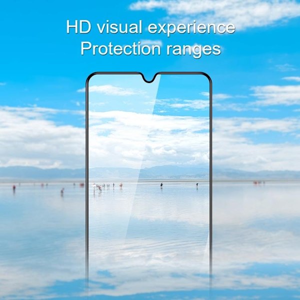 [1-PACK] AMORUS Galaxy Xcover 6 Pro Härdat Glas Skärmskydd Full Glue - Svart Svart