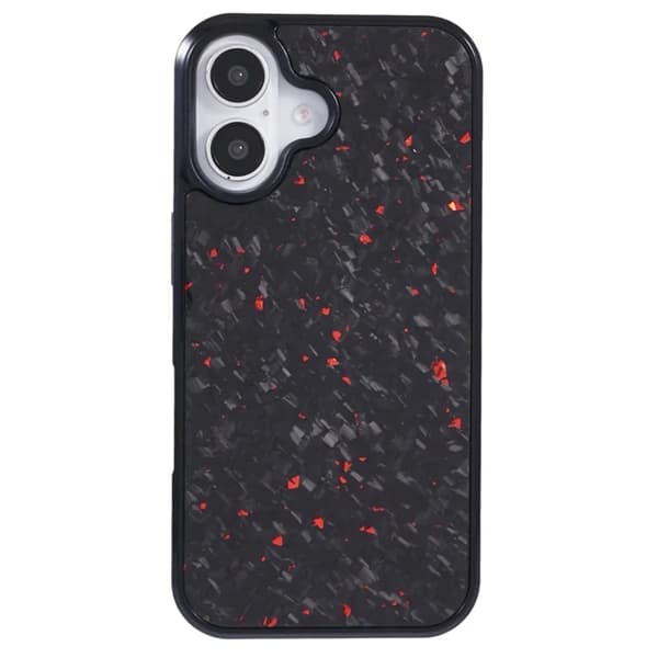 Mobilskal till iPhone 16 Aramid Fiber Forged Röd