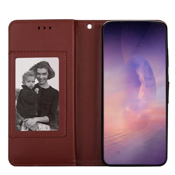 Leather Fodral Till Samsung Galaxy Note 20 Ultra - Brun Brun
