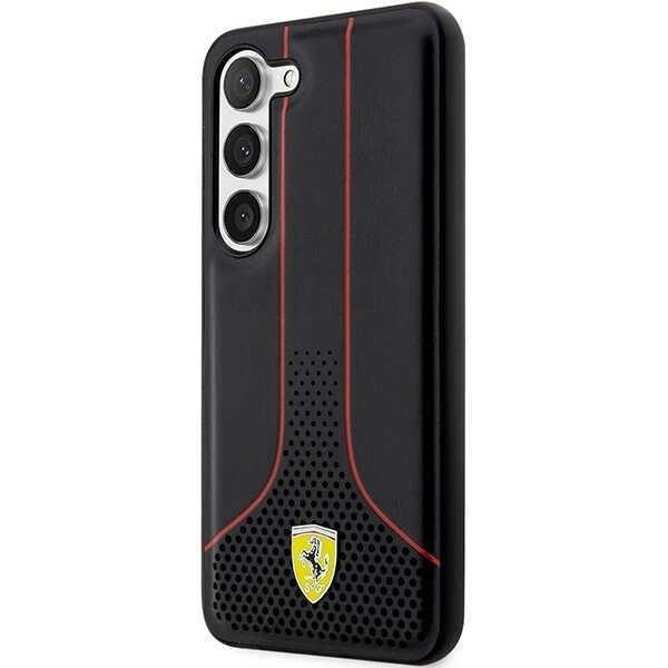 Ferrari Galaxy S23 Plus Skal Perforated 296 P - Sort