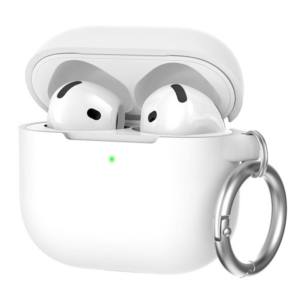 AHASTYLE AirPods 4 Mobilskal Silikon PT196 - Vit Vit