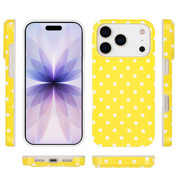 Mobilskal till iPhone 17 Pro Max Dot Design Imd Tpu Gul