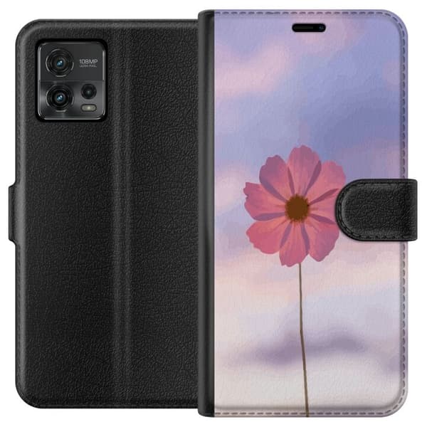Plånboksfodral till Motorola Moto G72 med Rosa blomma