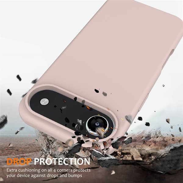 Mobilskal till iPhone Air MagSafe Silikon Anti-Drop - Rosa Rosa