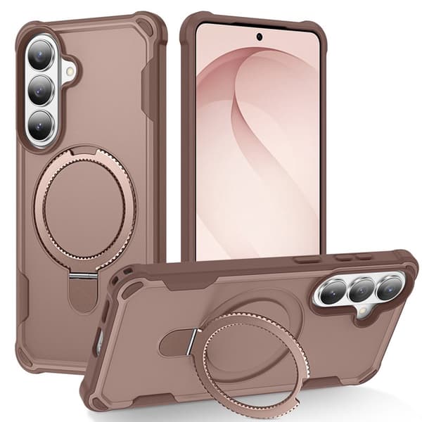 Mobilskal för Samsung Galaxy S26 Magnetiskt Kickstand TPU + PC - Guld