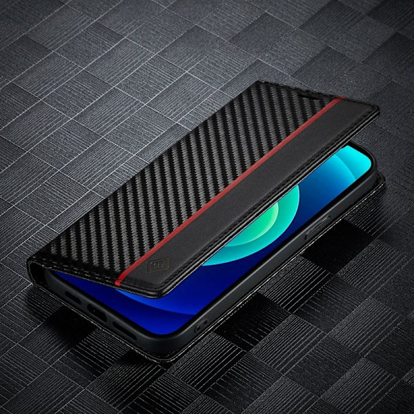 LC.IMEEKE iPhone 15 Plus Plånboksfodral Konstläder - Vertikal Rand