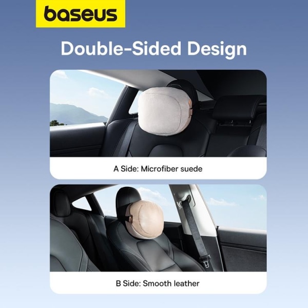 Baseus 2 Materiale Bil Nakkestøttepude ComfortRide Series - Bei