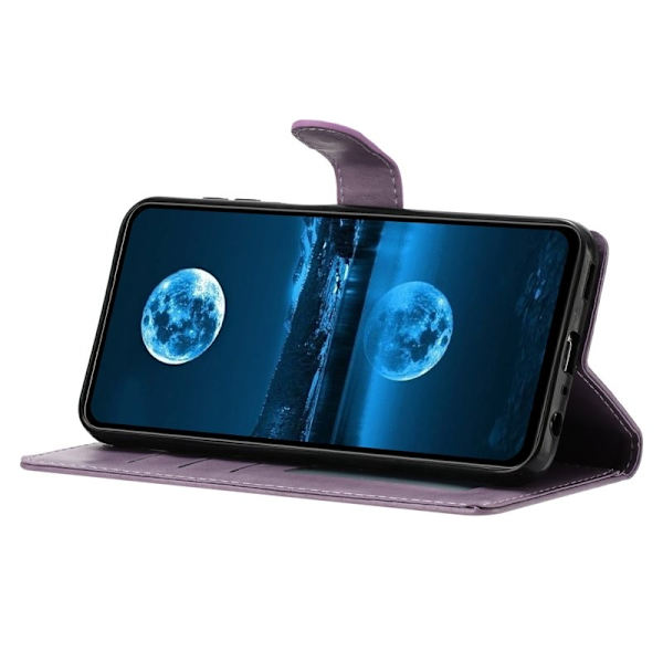 Samsung Galaxy S26 Plus Plånboksfodral Konstläder Ställfunktion - Lila