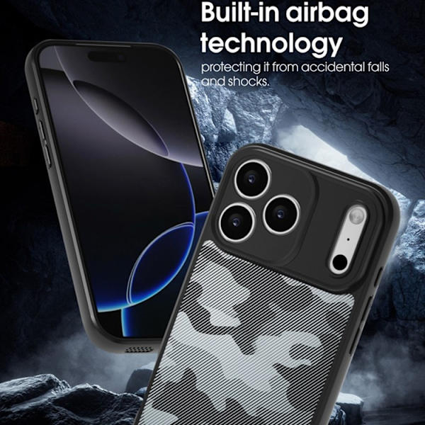 IBMRS Mobilskal till iPhone 17 Pro Anti-Fall Soft Transparent