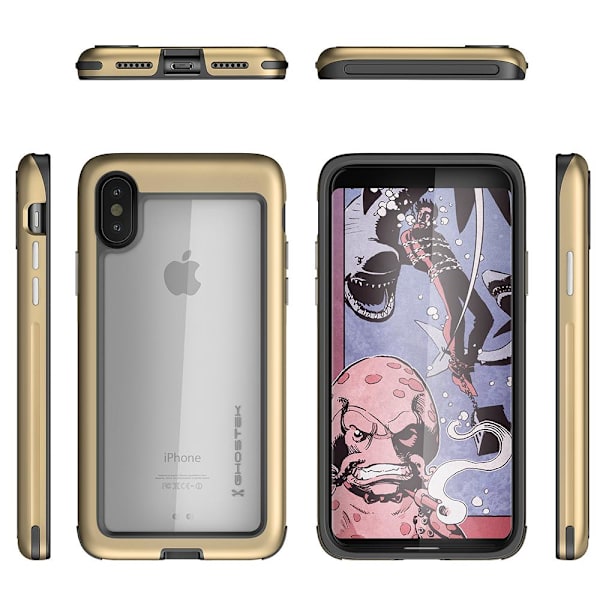 Ghostek Atmoic Slim Skal till Apple iPhone XS / X - Gold