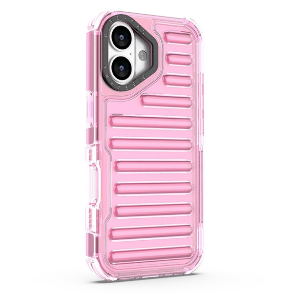 Mobilskal till iPhone 17 Stripe Design Detachable - Ljusrosa Rosa