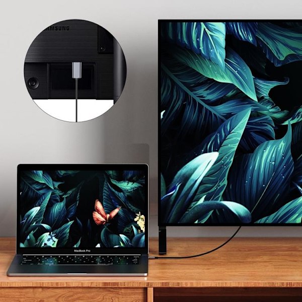 Tech-Protect Kabel USB-C Till HDMI Ultraboost - Svart