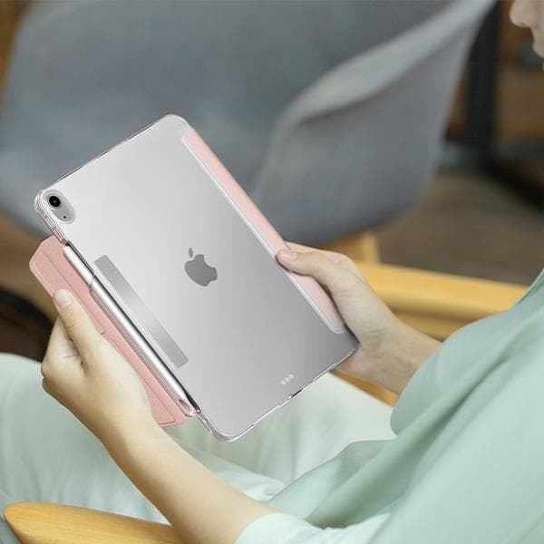 UNIQ iPad Air 13" (2024) Etui Camden Click - Blå/Stenblå