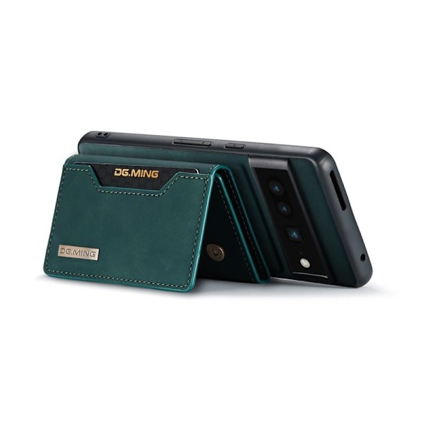 DG.MING Magnetiskt Konstläder Plånboksfodral Google Pixel 7 Pro Grön