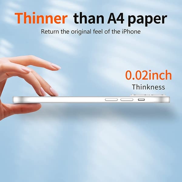 BOOM Zero iPhone 7/8/SE (2020/2022) Kuori Ultraohut - Himmeä Transparent