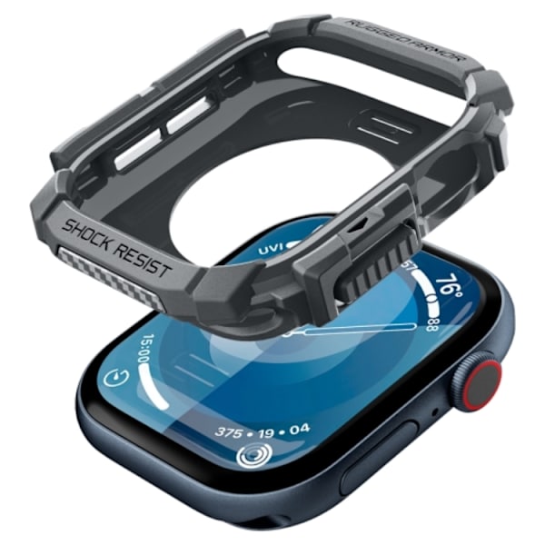 Spigen Apple Watch 10 (46mm) Etui Rugged Armor - Mørkegrå Grå