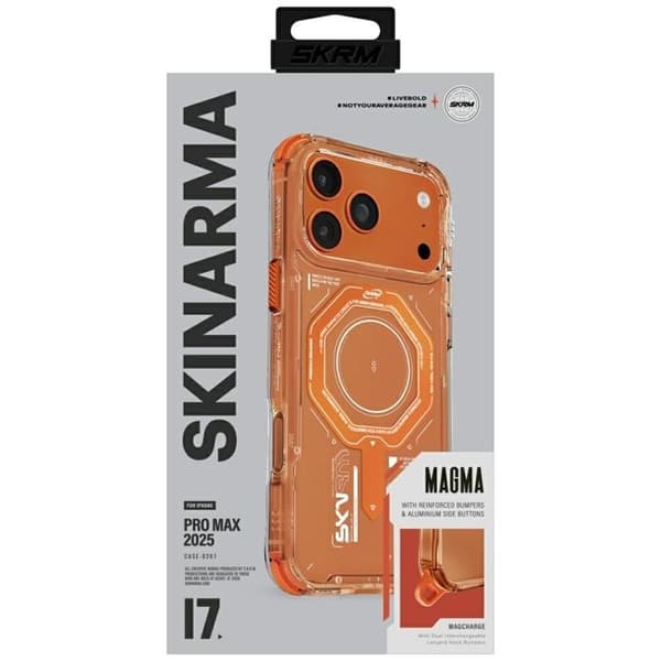 Skinarma Mobilskal till iPhone 17 Pro Max MagSafe Magma - Orange Orange