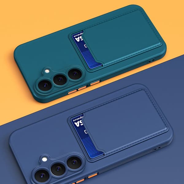 Mobilskal för Samsung Galaxy S26 Flexibelt TPU med kortfack - Svart