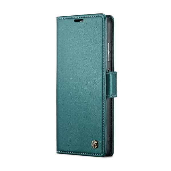 CASEME Xiaomi 14T Pro Plånboksfodral Konstläder RFID-Skydd Grön