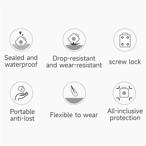 Airtag Skal IP67 Vattentät Bluetooth Tracker - Grön