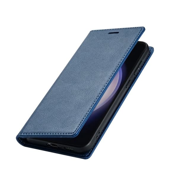 Samsung Galaxy S26 Plus Plånboksfodral Magnetisk Stängning Konstläder - Blå