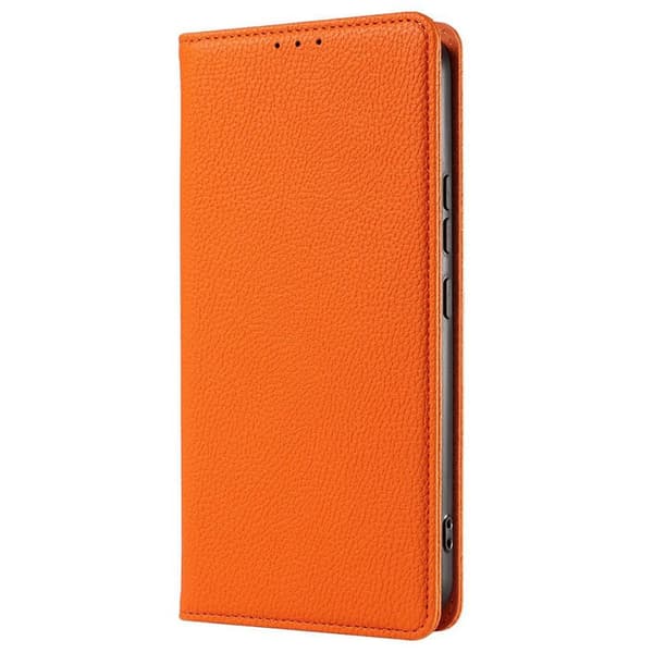 Plånboksfodral för Samsung Galaxy S26 Magnetiskt Konstläder - Orange