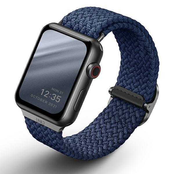 UNIQ Aspen Strap Apple Watch 4/5/6/7/SE/Ultra 42/44/45/49 mm - Blå Blue