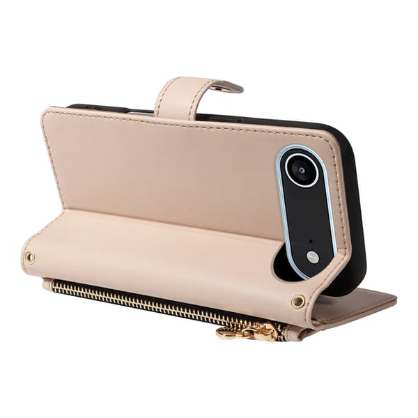 iPhone Air Plånboksfodral Rhombus Läder - Beige Beige