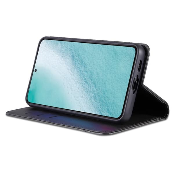 AZNS Samsung Galaxy S23+ Plånboksfodral Konstläder - Svart