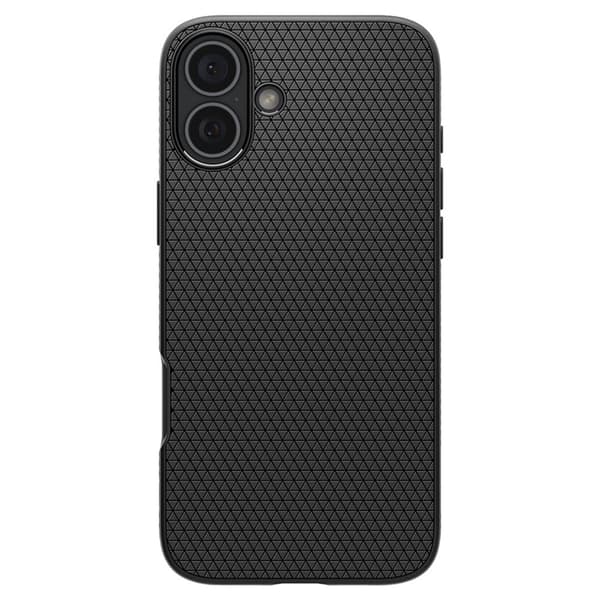 Spigen Telefontaske til iPhone 16 Liquid Air - Mat Sort Svart