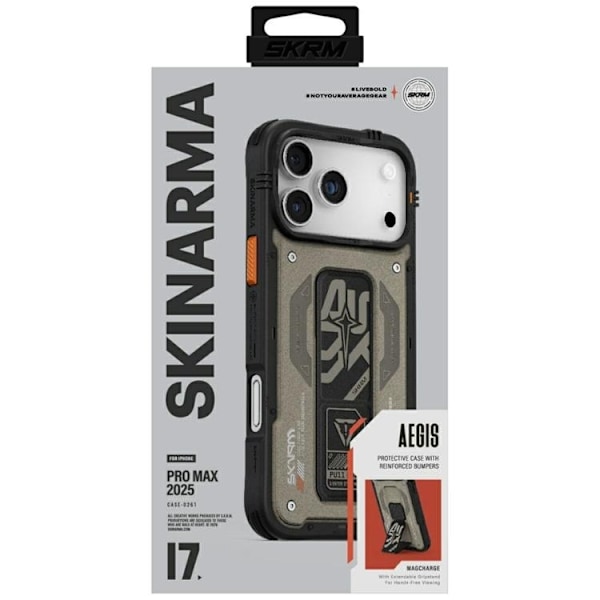 Skinarma Mobilskal till iPhone 17 Pro Max MagSafe Aegis - Grå Grå