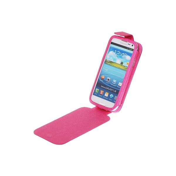 Luxury flip mobilväska till Samsung Galaxy S3 i9300 (Rosa) Rosa