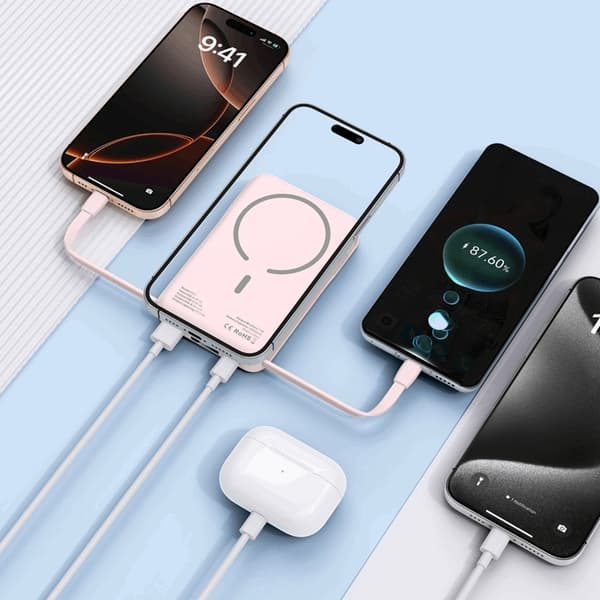 Tech-Protect Magsafe Powerbank 10000mAh PB31 LifeMag - Rosa Rosa