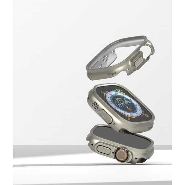 Ringke [2-Pack] Apple Watch Ultra (49mm) Skal Slim - Clear/Grå Grå