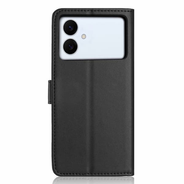 Samsung Galaxy S26 Edge Plånboksfodral Konstläder Ställ - Svart