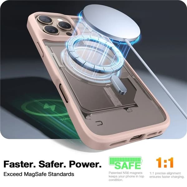 TORRAS Mobilskal till iPhone 16 Pro Magsafe Skin-Touch Matt - Guld Guld