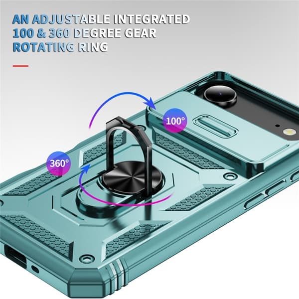 Mobilskal till iPhone Air Slide Camshield Kickstand - Grön Grön
