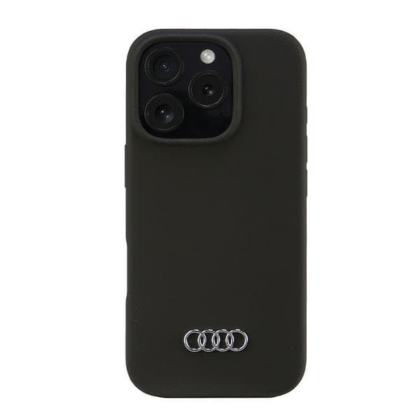 Audi Mobilskal till iPhone 16 Pro Silikon - Svart Black