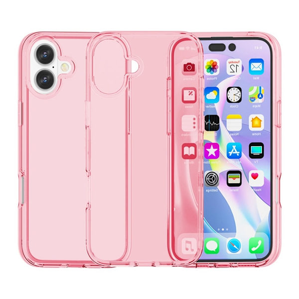 AMORUS Mobilskal till iPhone 17 Shockproof - Clear Rosa Rosa