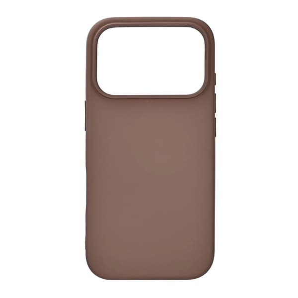 ONSALA Telefontaske til iPhone 17 Pro med Silikone Feel - Chokolade Brun