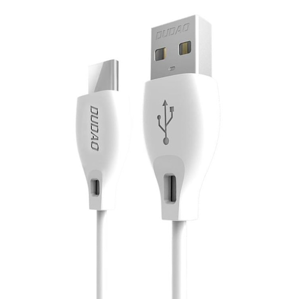 Dudao USB-C till USB-A kabel 1m - Vit Vit