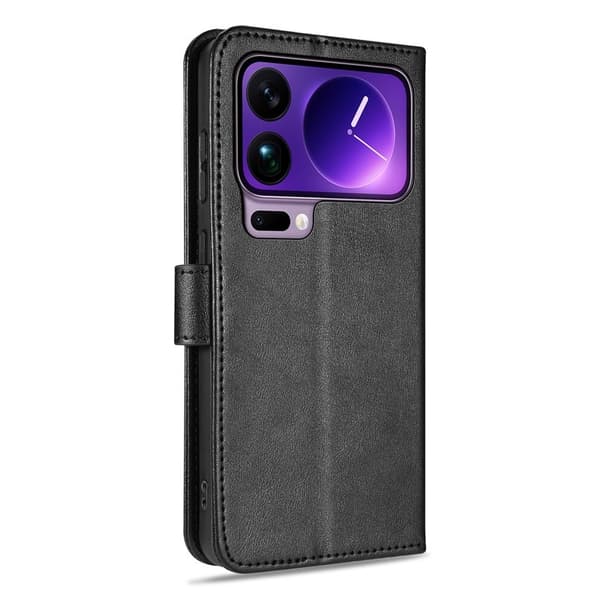 AZNS Xiaomi 17 Pro Plånboksfodral Anti-Scratch Konstläder - Svart