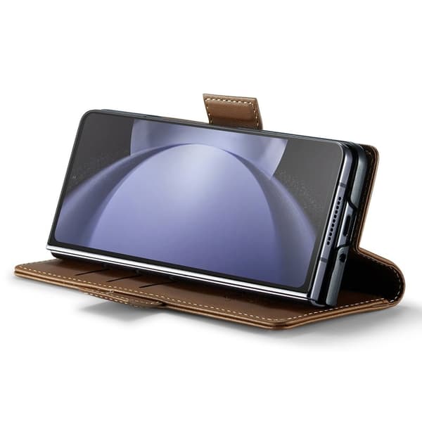 CASEME Plånboksfodral Konstläder för Samsung Galaxy Z Fold6 5G - Brun