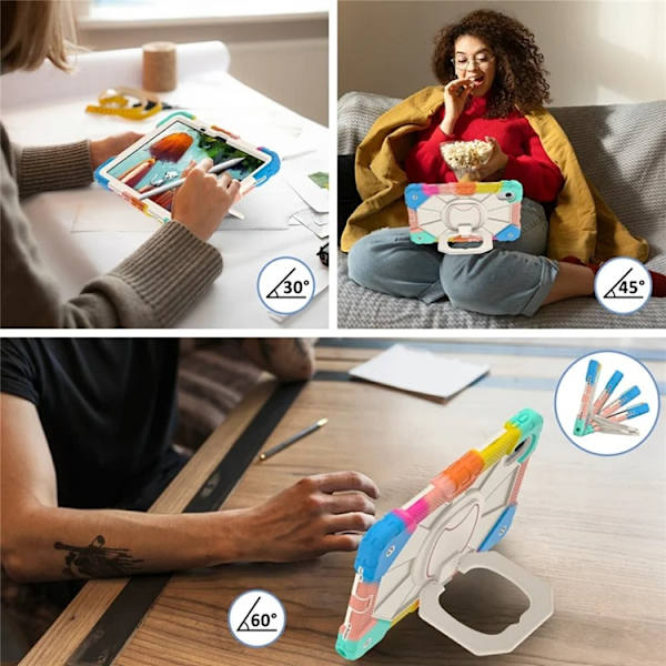 Lenovo M11/Idea Tab Mobilskal Silikon Kickstand Blå