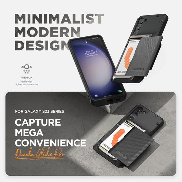 VRS DESIGN Damda Glide Pro Skal Galaxy S23 Plus - Svart Svart