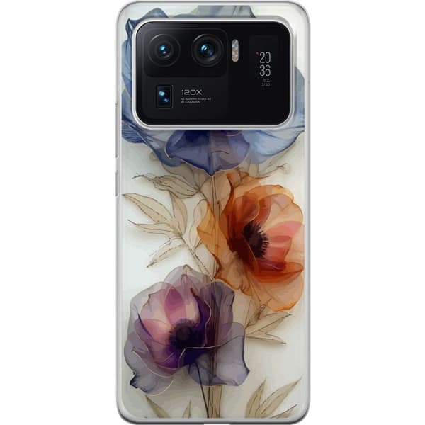 Taske til Xiaomi Mi 11 Ultra med silkeblomster