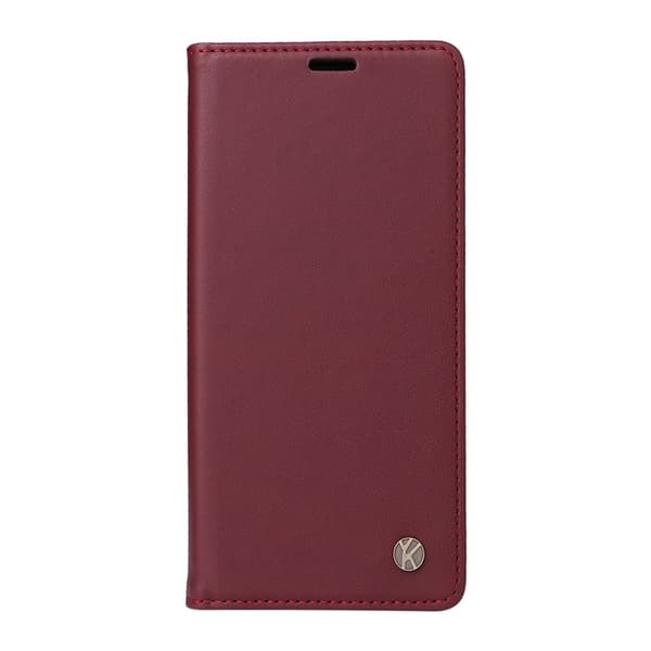 YIKATU OnePlus 15 Plånboksfodral Closure Konstläder Vinröd