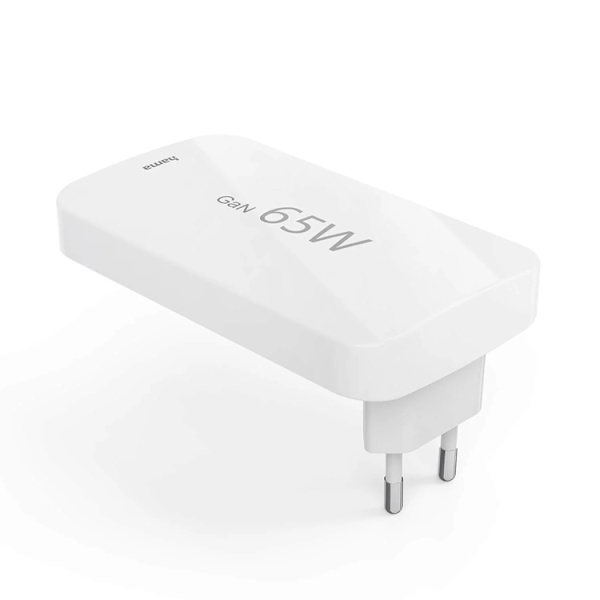 Hama Hurtigoplader 65W 2xUSB-C 1xUSB-A Flad - Hvid Vit