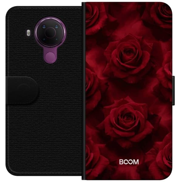 Plånboksfodral till Nokia 5.4 med Crimson Rose